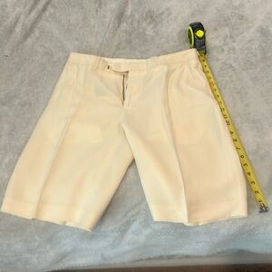 Polo Ralph Lauren Men’s Linen/Silk Shorts - Cream Color - Lightly Worn- Size 32